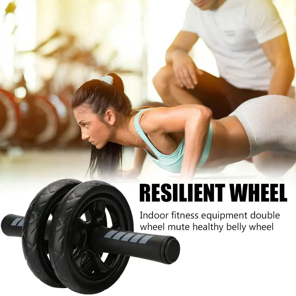 Double Abdominal Exercise Wheel