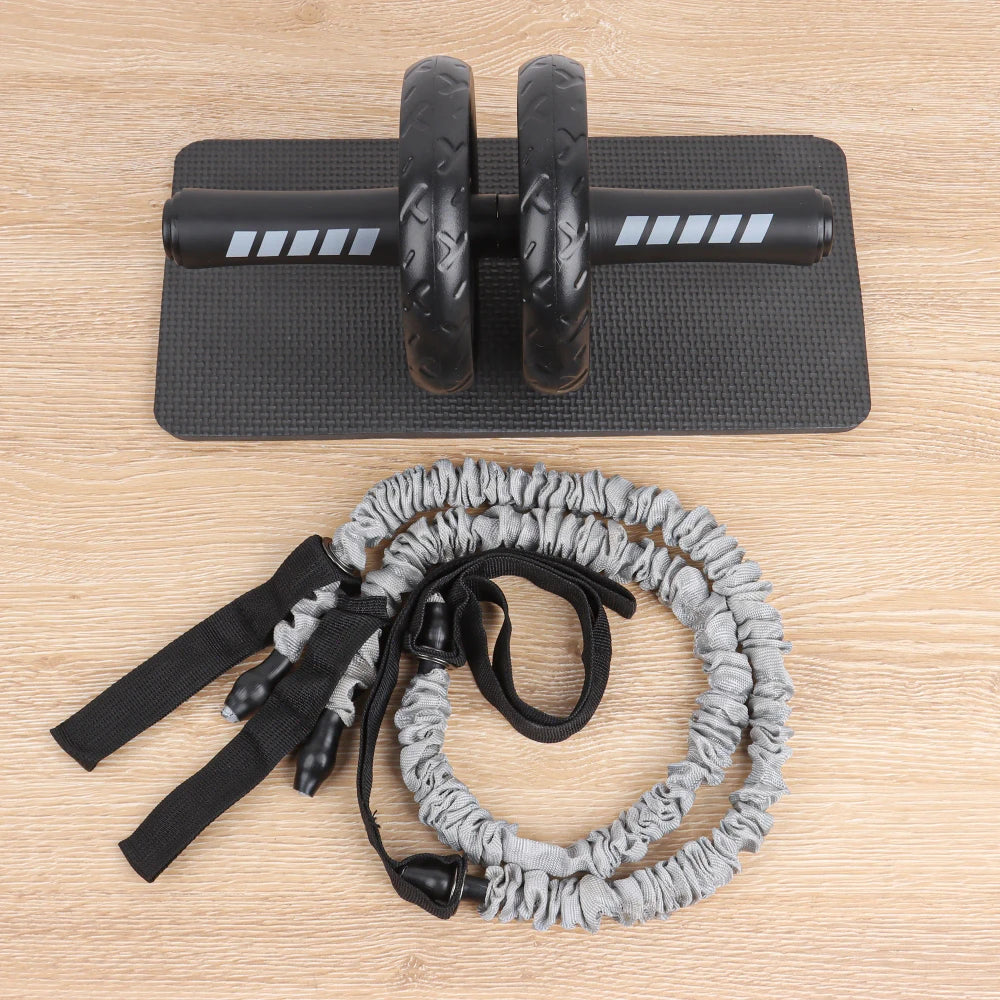 Double Abdominal Exercise Wheel