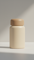 Adaptogenic supplement bottle with ashwagandha blend
