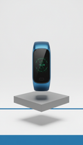 Electric Azure Fitness Tracker With Sleep Insights
