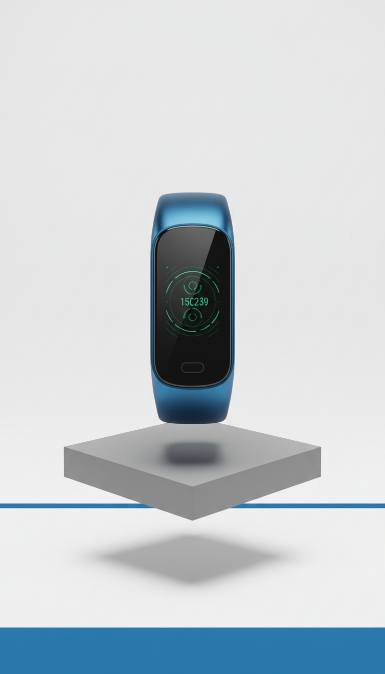 Electric Azure Fitness Tracker With Sleep Insights